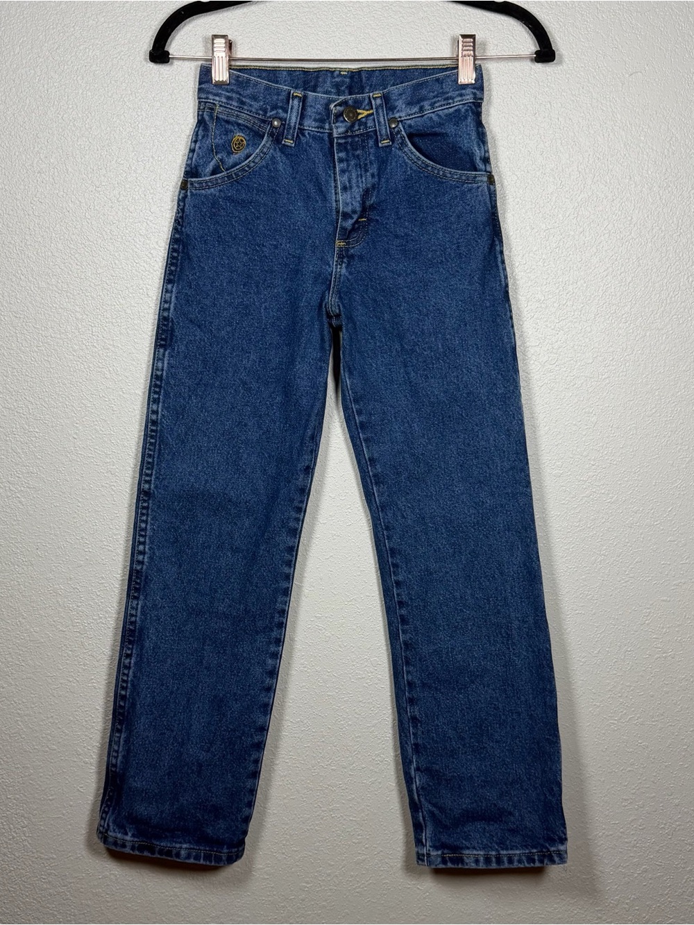 Wrangler Boys 10 Slim Classic Cowboy Cut Medium Wash Western Denim Jeans